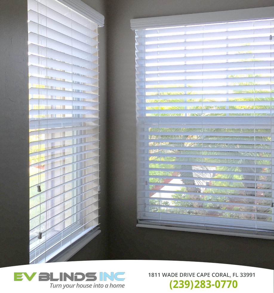 Faux Wood Blinds in and near Estero Florida