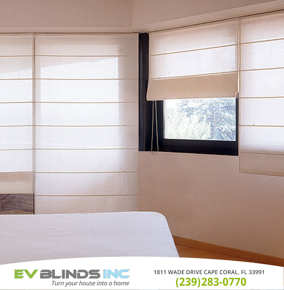 Roman Blinds in and near Marco Island Florida