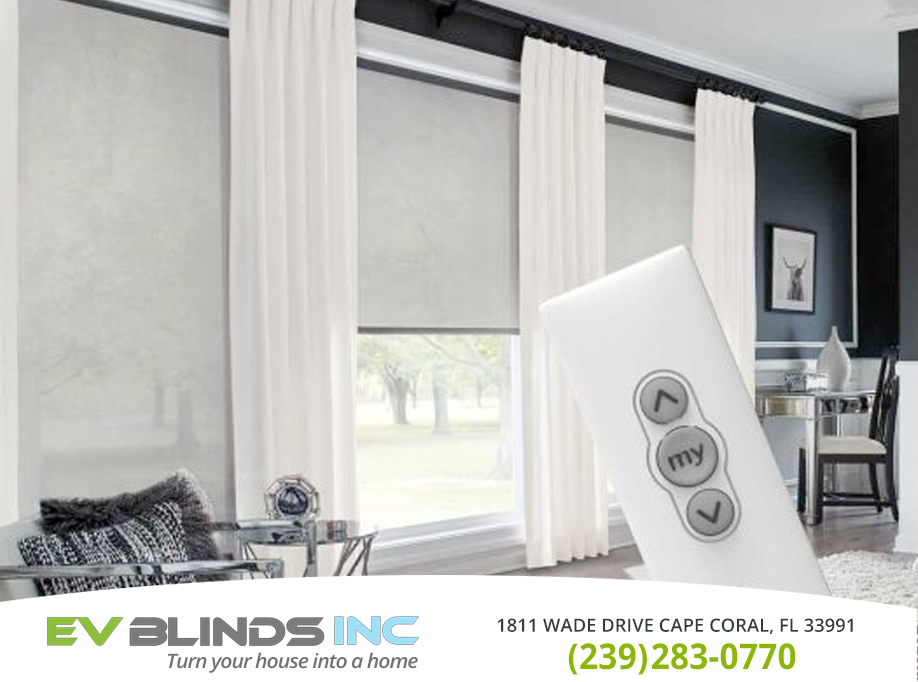 Remote Control Blinds in and near Sanibel Florida