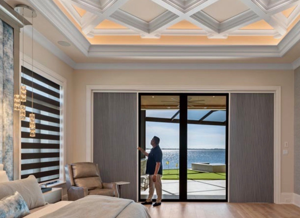 Ed Torres at an EV Blinds installation