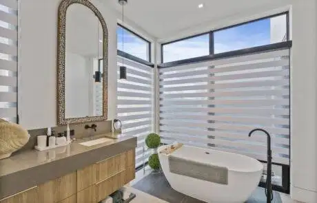 Custom Blinds for bathroom by EV Blinds in Naples FL