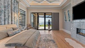 Blackout Cellular Sliders Bedroom With Man Halfopen With Window Blinds Ev Blinds Treatment Store