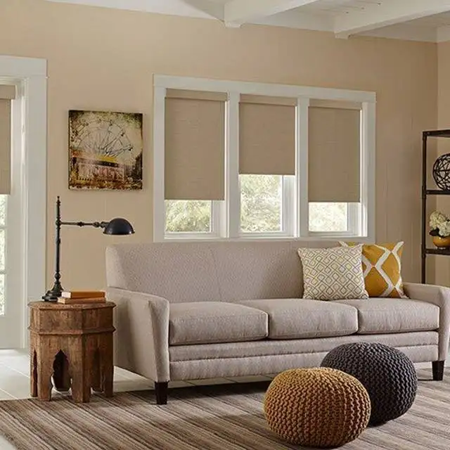 Blackout Roller Shades Custom Window Treatments by EV Blinds