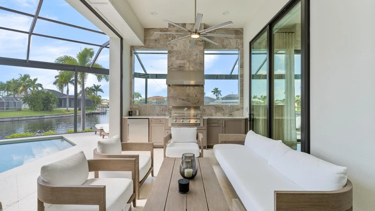 Solar mesh selected around airflow, view, and glare priorities