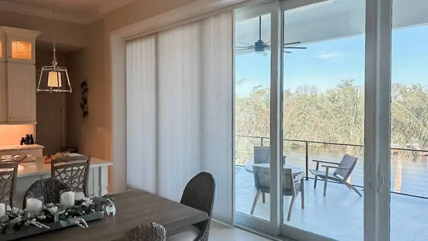 Cellular Shades for Sliding Door in balcony in Fort Myers