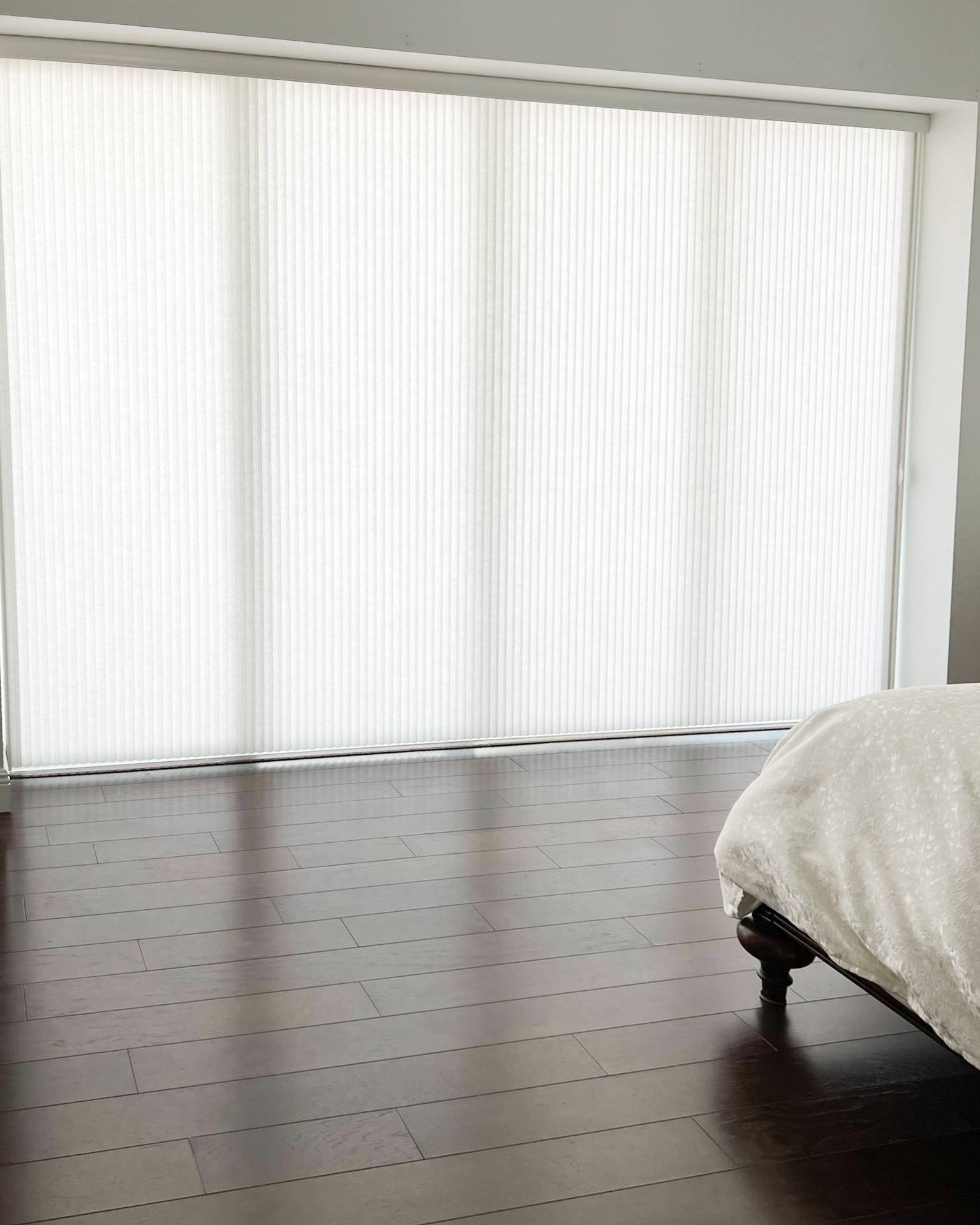 Cellular Shades for Sliding Door in bedroom in Cape Coral