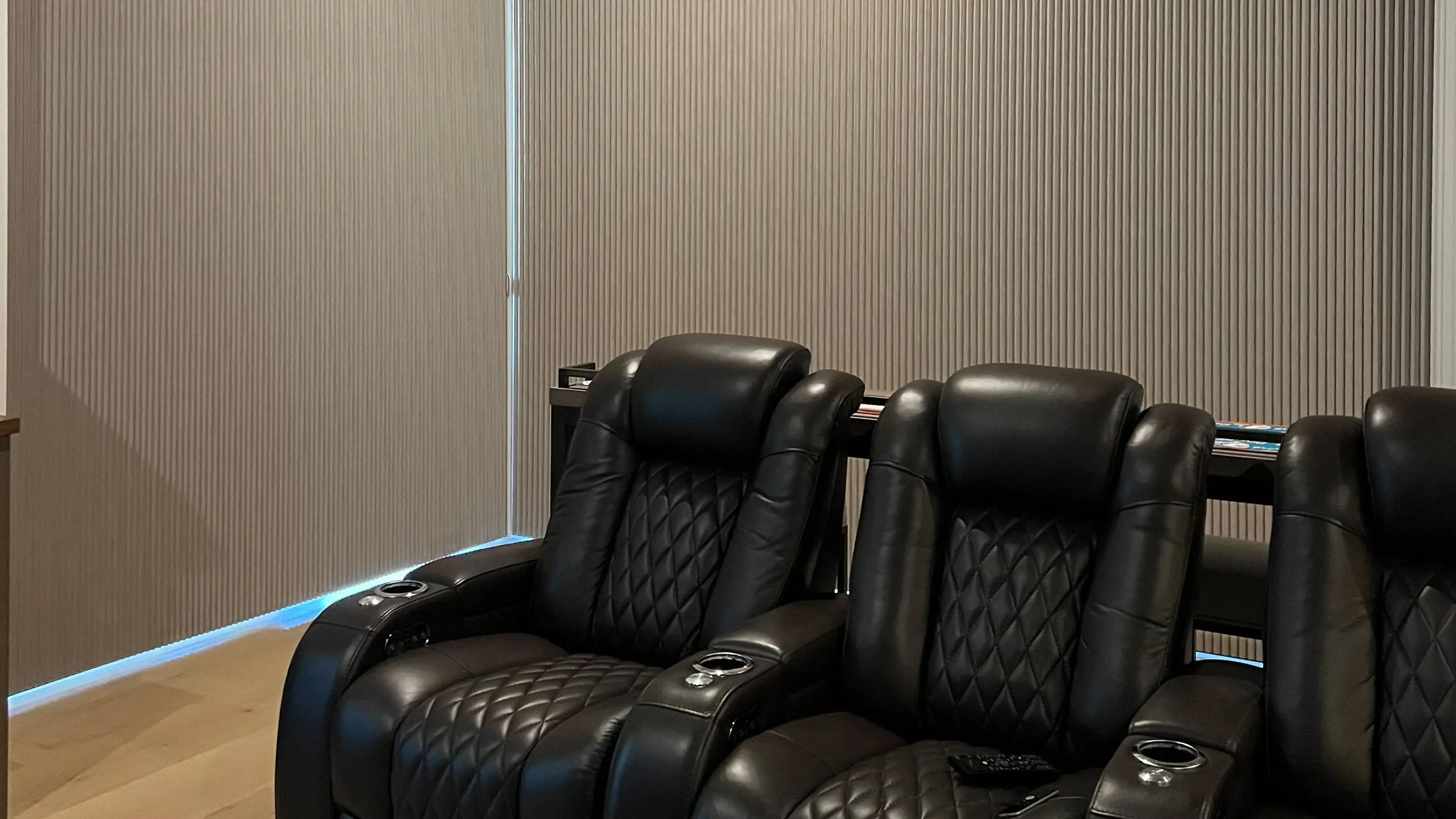 Cellular Shades for sliding doors in living room in backcock ranch