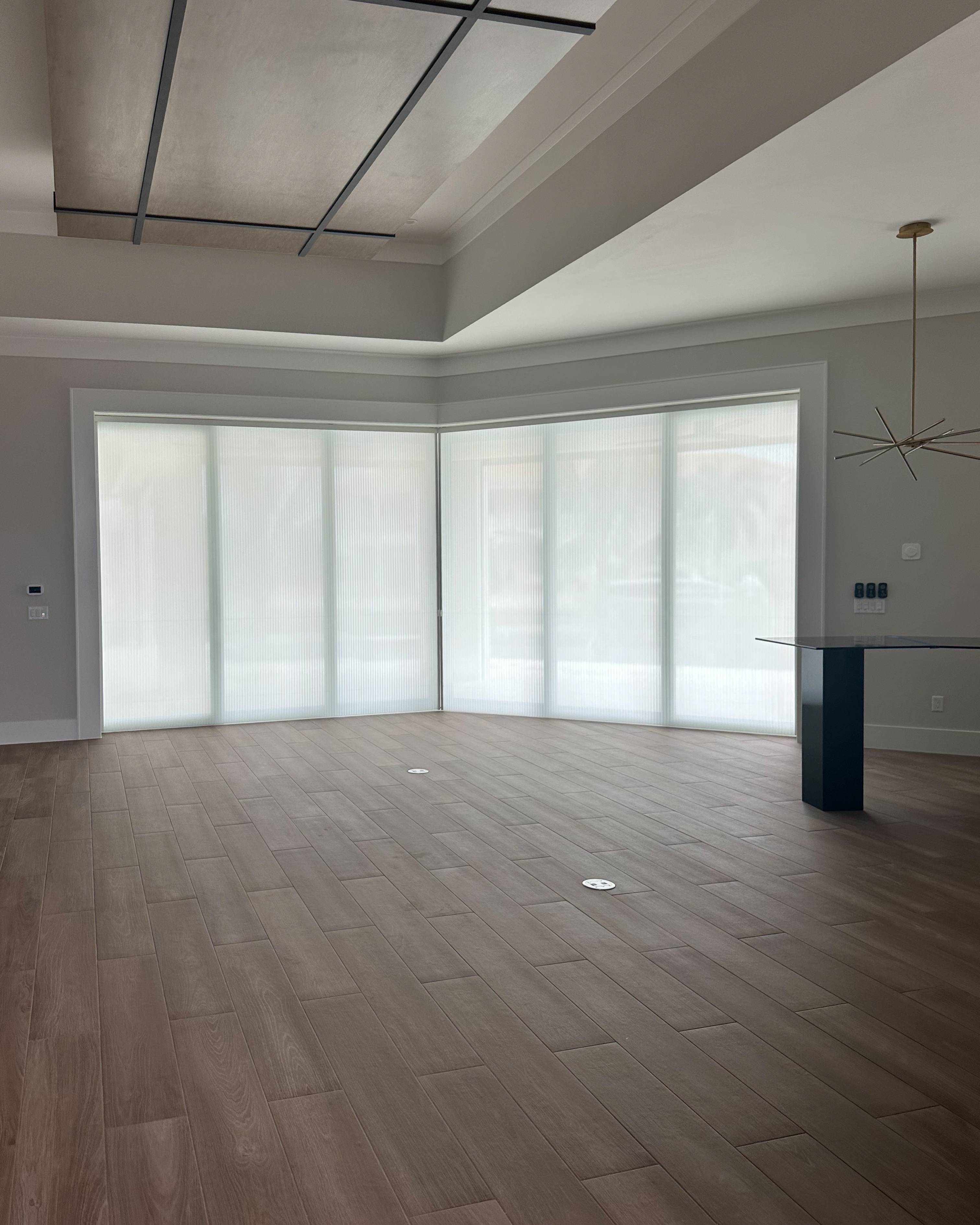 Cellular Shades for sliding doors in living room in Cape Coral