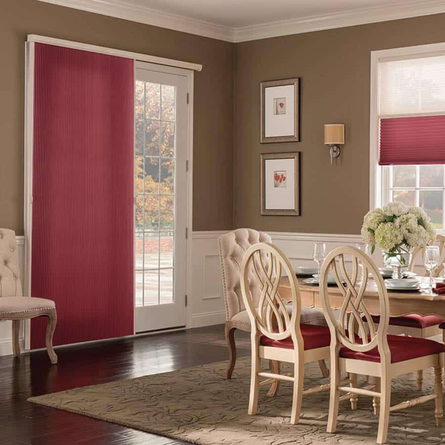 Cellular shades for sliding glass doors- Custom Window Treatments by EV Blinds