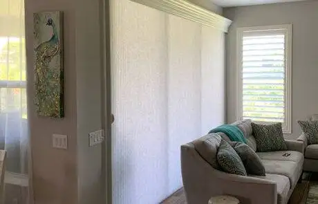 cellular shades sliding door - Window Treatments SWFL - EV Blinds