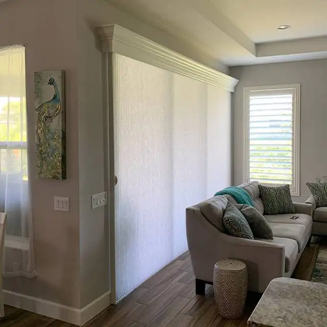 cellular shades sliding door - Window Treatments SWFL - EV Blinds