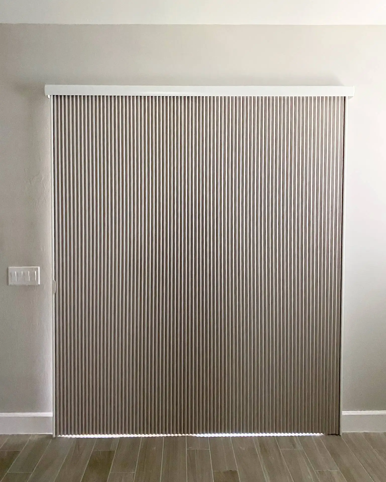 Cellular Shades for sliding doors in living room in Fort Myers