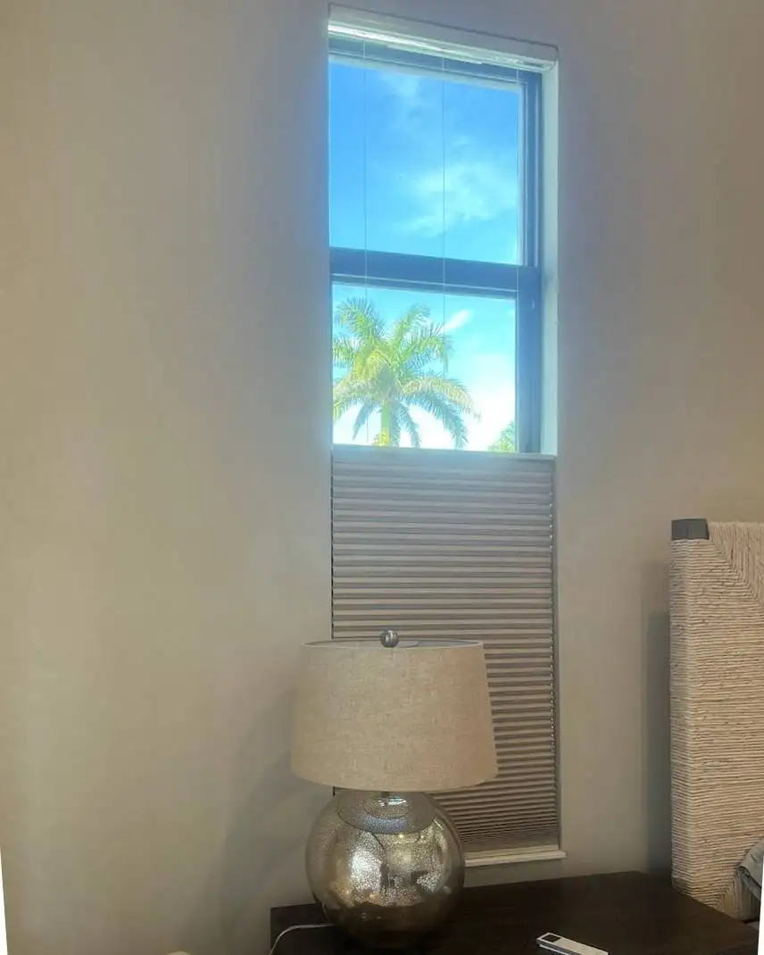 Cellular Shades for small window blind in bedrooms in Estero