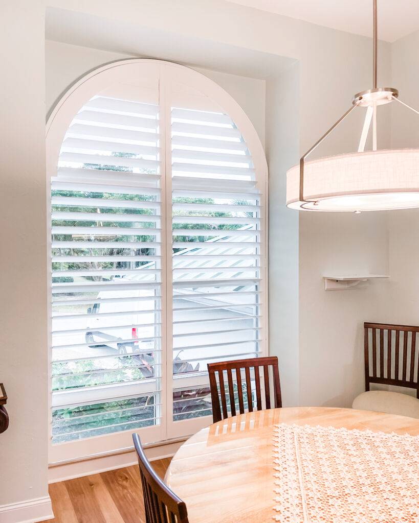 Custom Rounded Windows installed in a SWFL living room