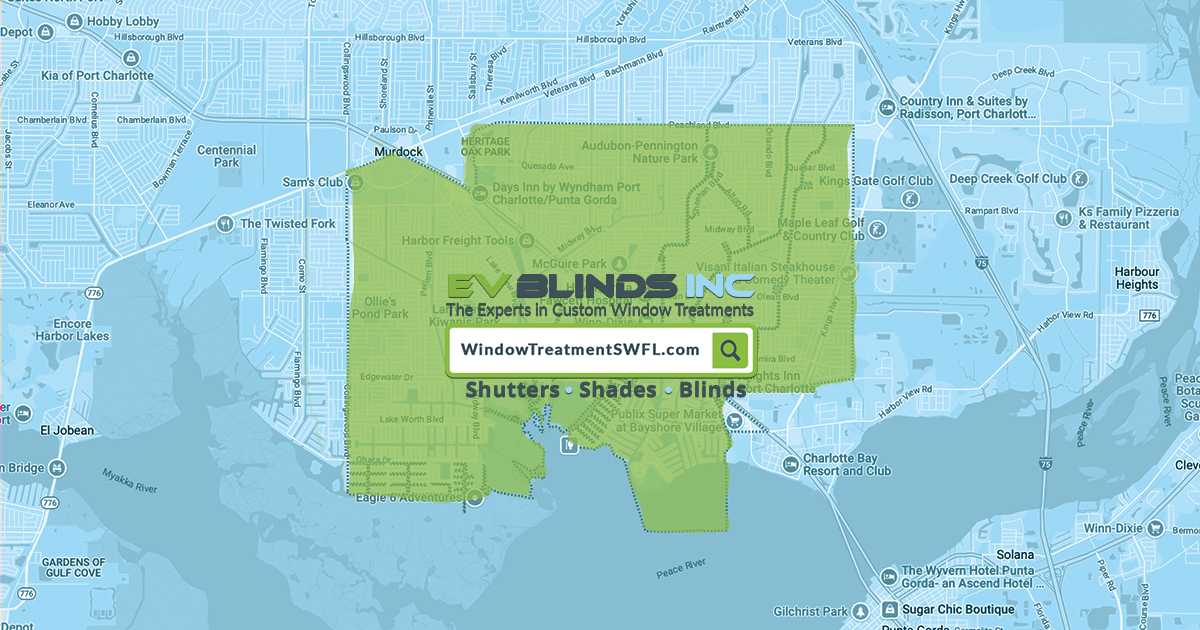 Custom Shades, Shutters & Blinds in Port Charlotte FL | Custom Window Treatment SWFL - EV Blinds
