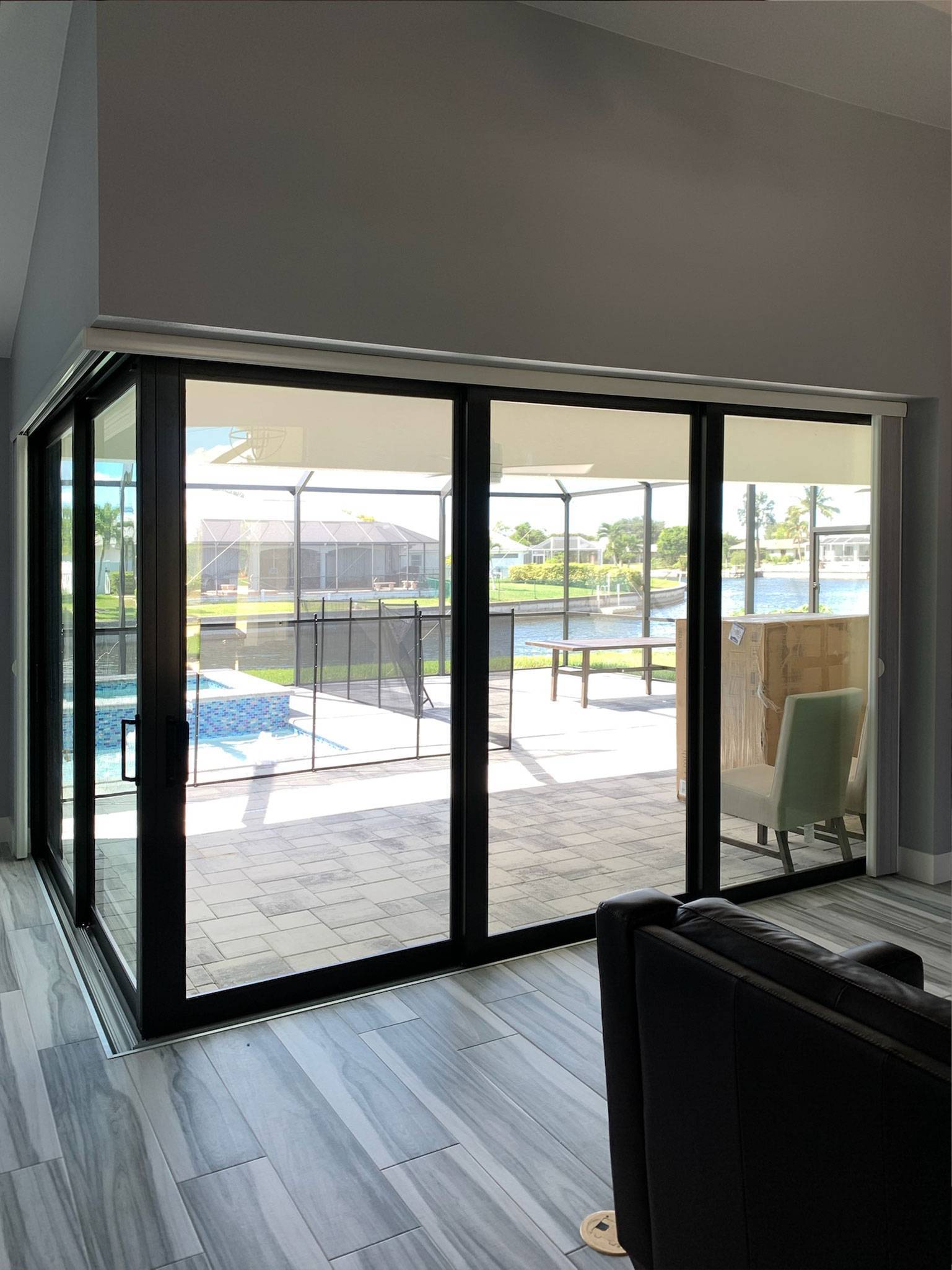 Custom Sheer Window treatments for Oversized Sliders - EV Blinds