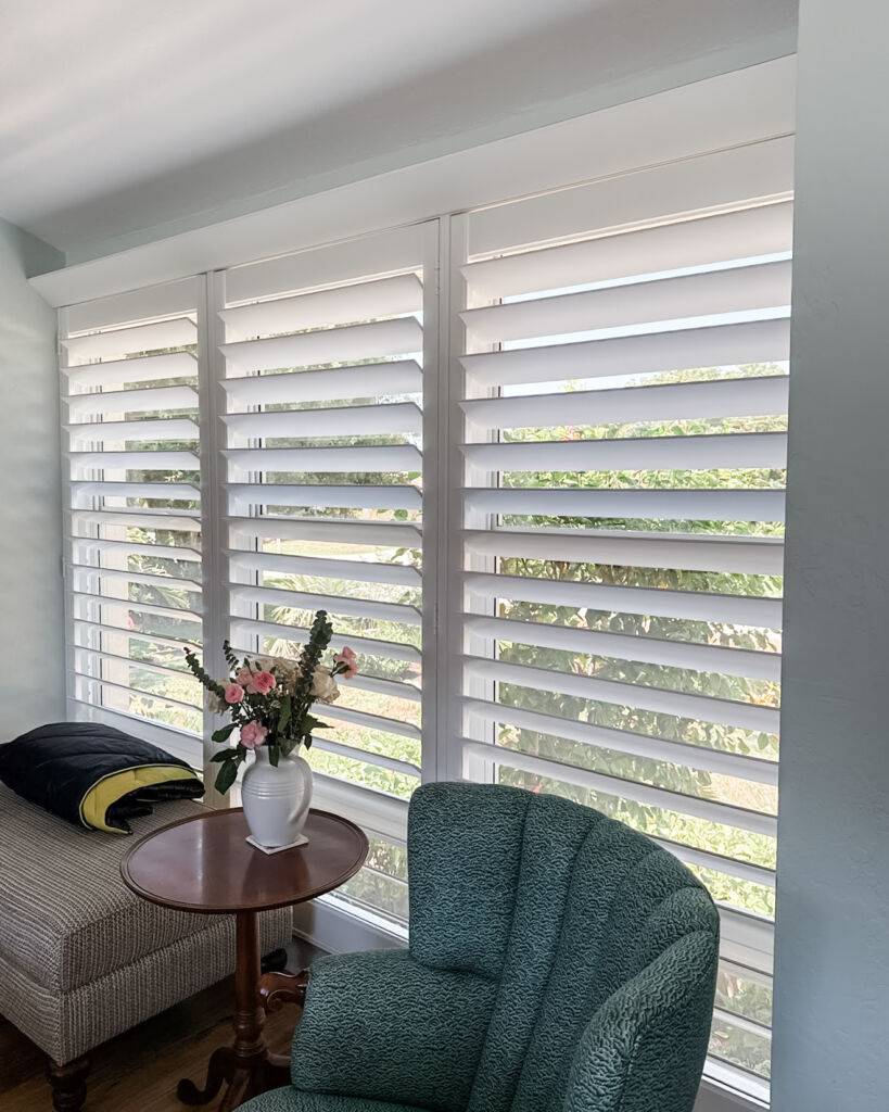 Custom Sliding Shutters functional design in a modern home in Southwest Florida