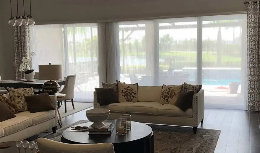 Honeycomb Blinds Sliding Glass Door Blinds - Window-Treatments SWFl - EV Blinds