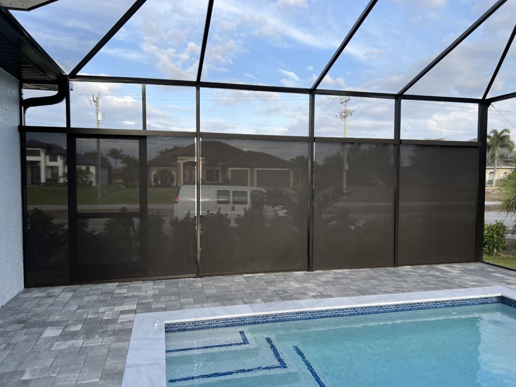 Outdoor Window Treatment Installation Ev Blinds