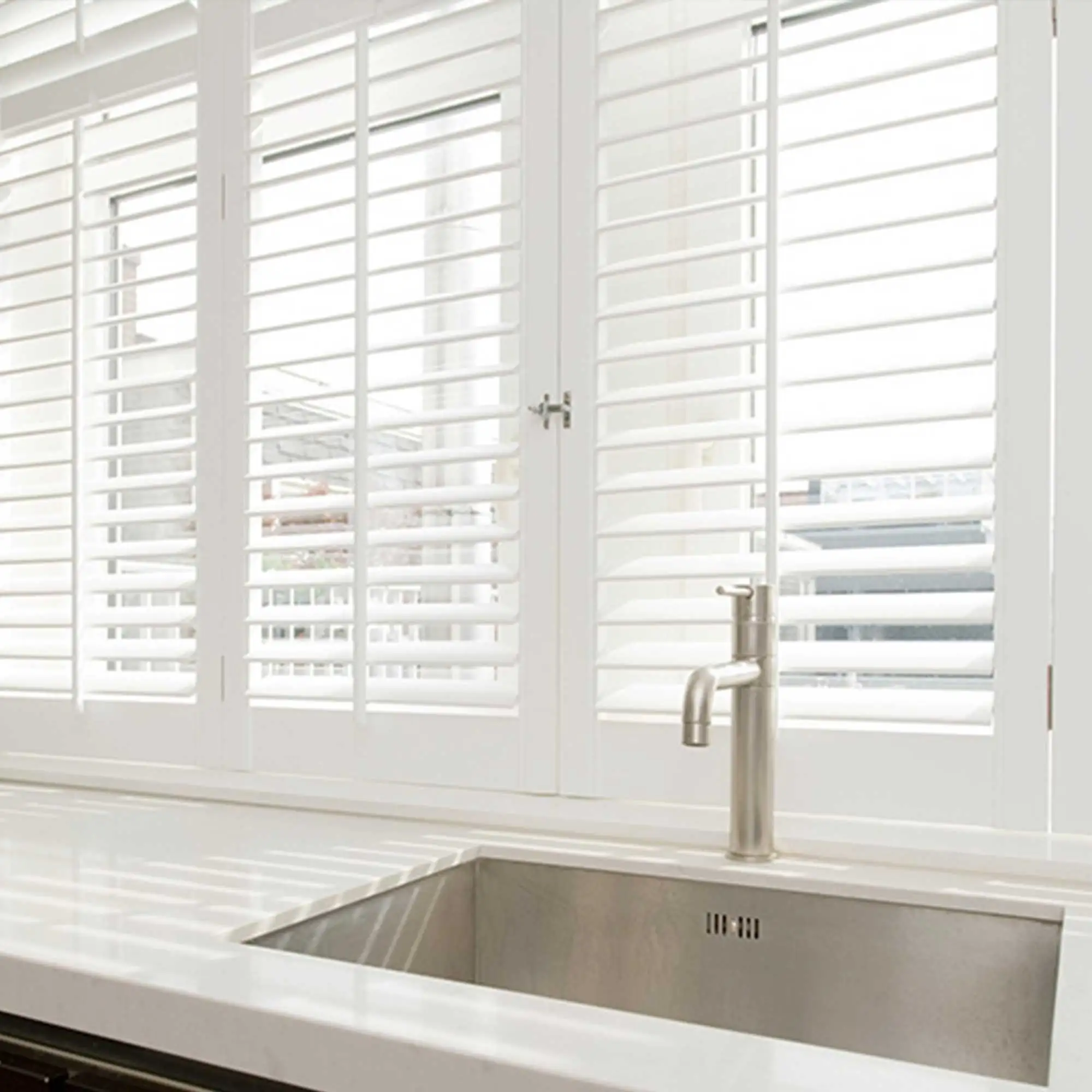 kitchen plantation shutters