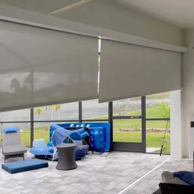 Large Blinds for Outdoors - Custom Window Treatments - EV Blinds