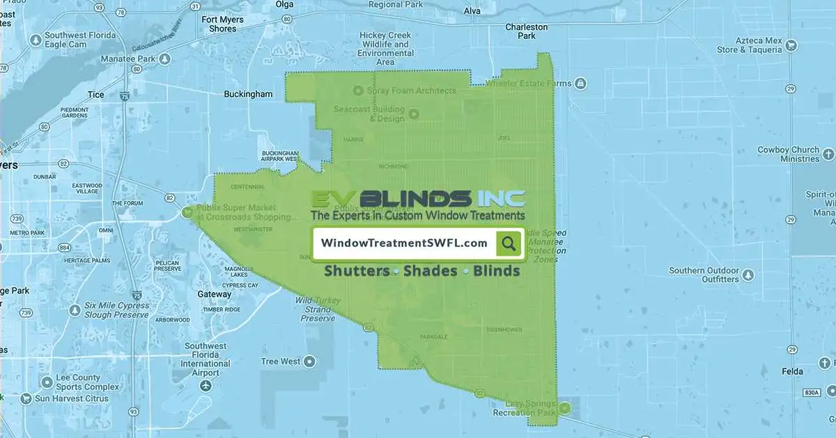 Lehigh Acres Blinds, Shades & Plantation Shutters | Custom Window Treatment SWFL - EV Blinds