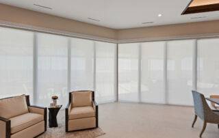Light Filtering Cellular Sliders Dining Other Angle EV Blinds Light Filtering Cellular Sliders Dining Other Angle by EV Blinds custom window treatments