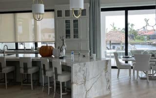 Motorized Roller Shade Blinds for large windows | Blinds for Large Windows and Large Sliding Doors - Custom Window Treatments - EV Blinds