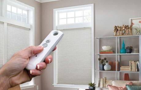 Effortless control with one touch or voice command. Integrates with Alexa, Google Assistant, and Control4 for fully automated shade schedules.