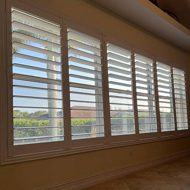 Oversized Plantation Shutters | Blinds for Large Windows and Sliding Doors - Custom Window Treatments - EV Blinds