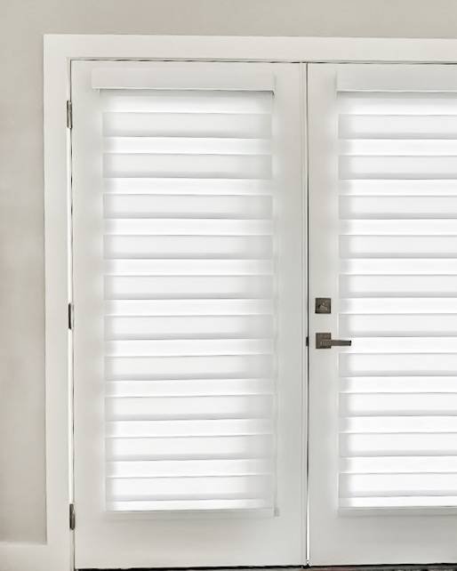 Plantation Shutters | door blinds | living room | Fort Myers Plantation Shutters for door blinds in living room in Fort Myers
