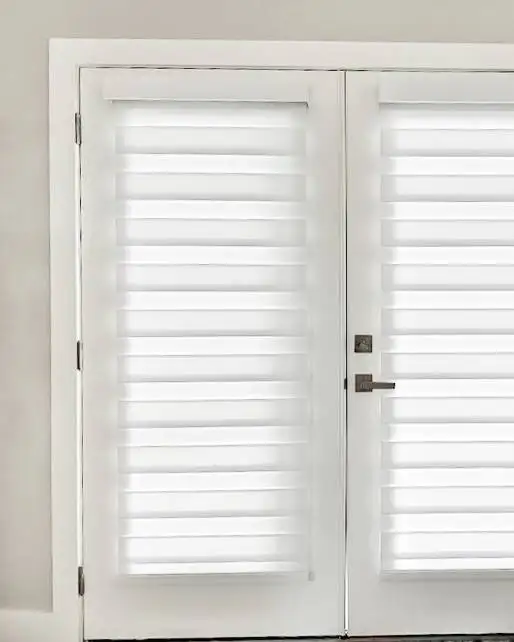 Plantation Shutters for door blinds in living room in Fort Myers