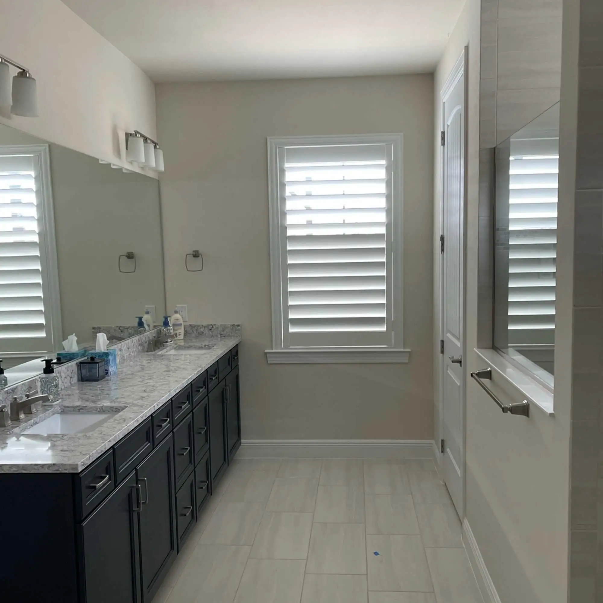 plantation shutters for bathrooms