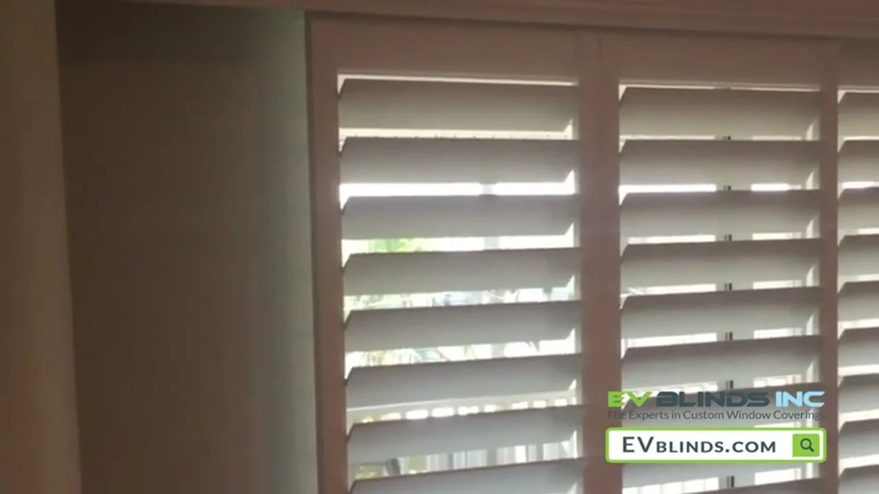 Plantation shutters for sliding glass doors 1