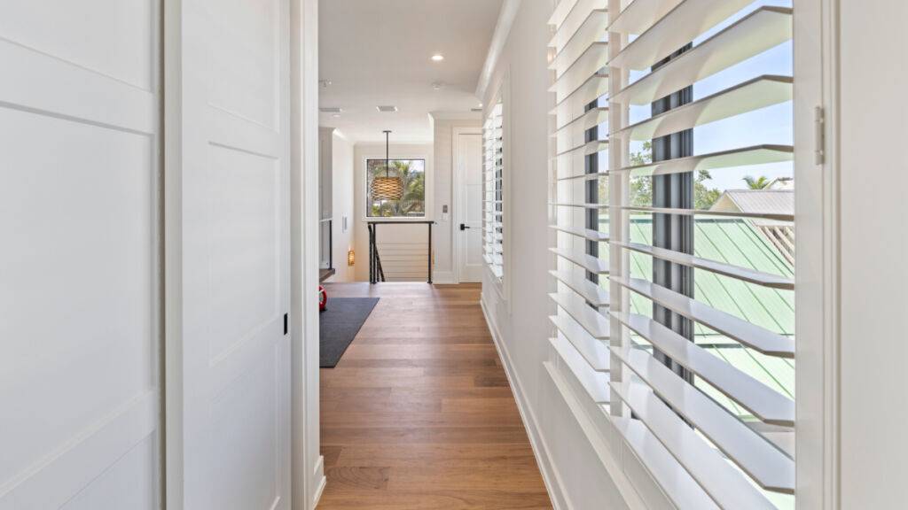 Plantation Shutters Hallway Ev Blinds Window Treatment Store 1200x675px