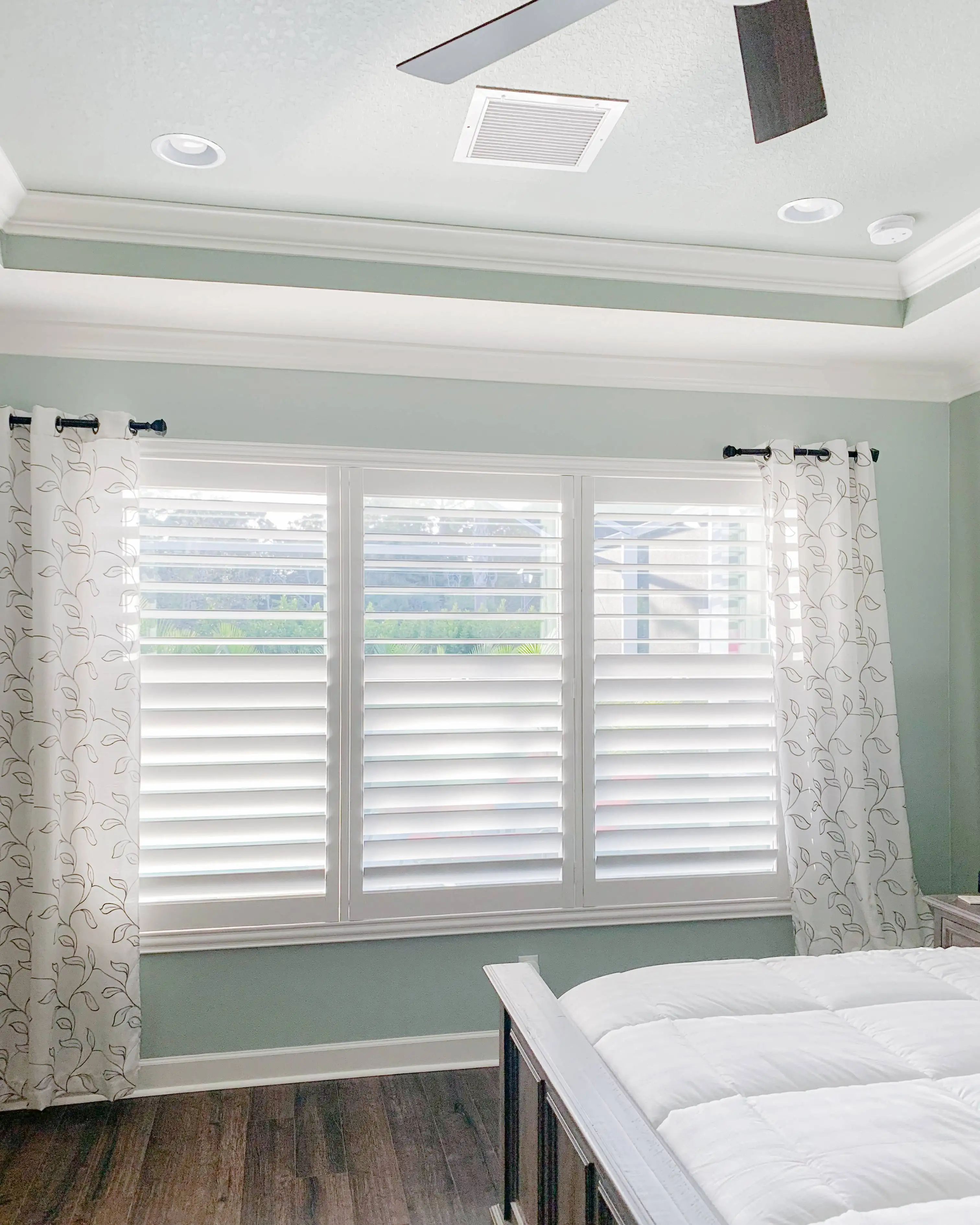 Plantation Shutters for large windows in bedrooms in Punta Gorda