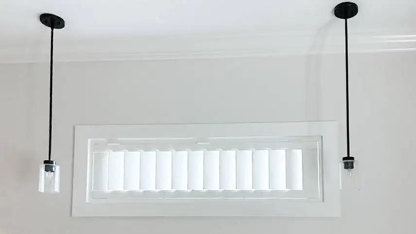 Plantation Shutters for small window blind in hallways in Bonita Springs