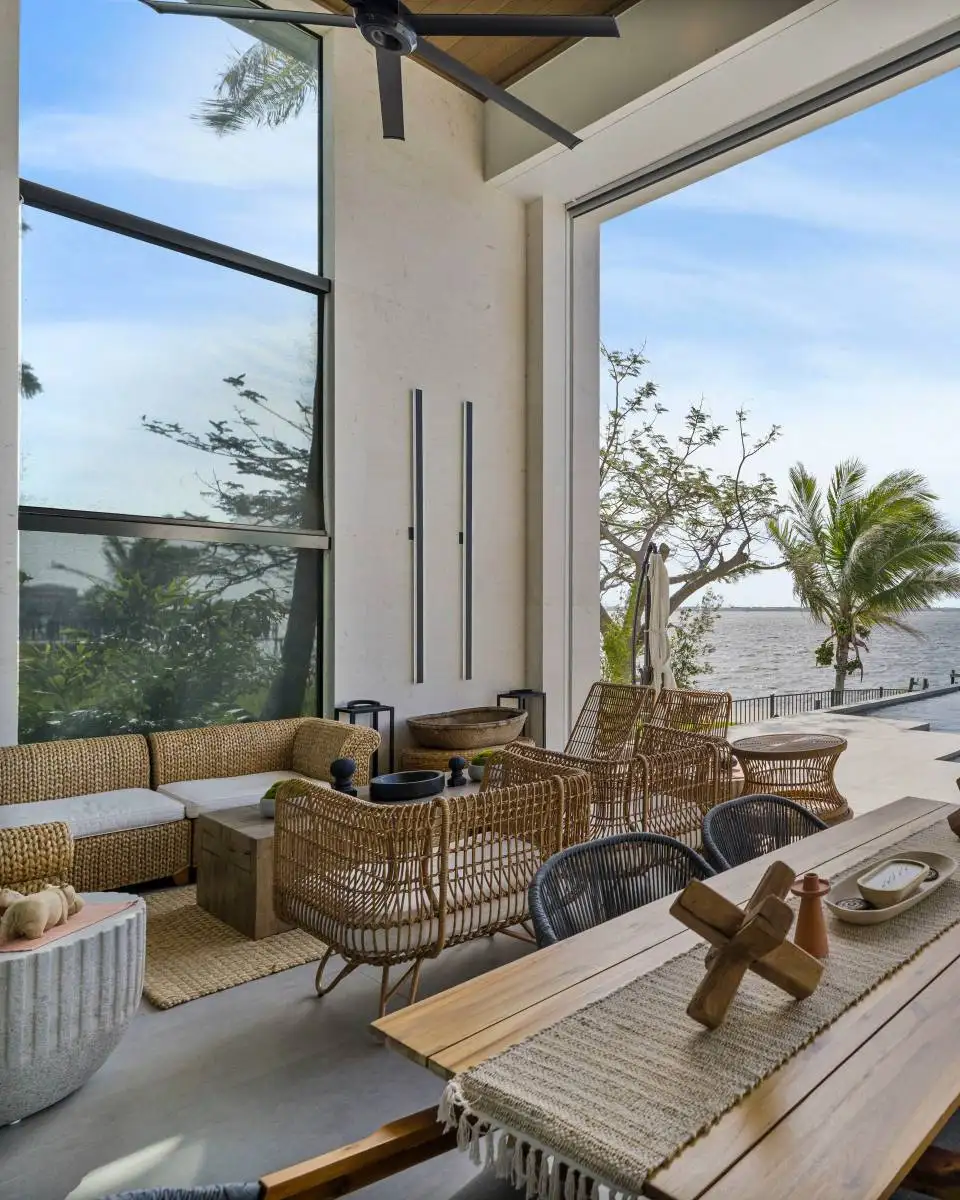 Electric Roller Shades for Outdoors fully closed - Ev Blinds Treatment Store 960x1200px