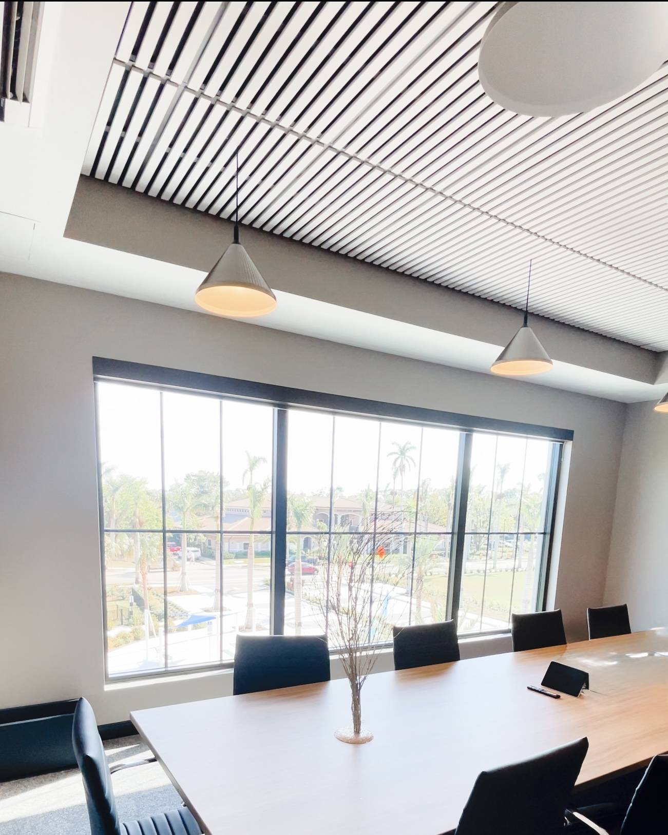Roller Shades | large windows | home office | Marco Island Roller Shades for large windows in home office in Marco Island