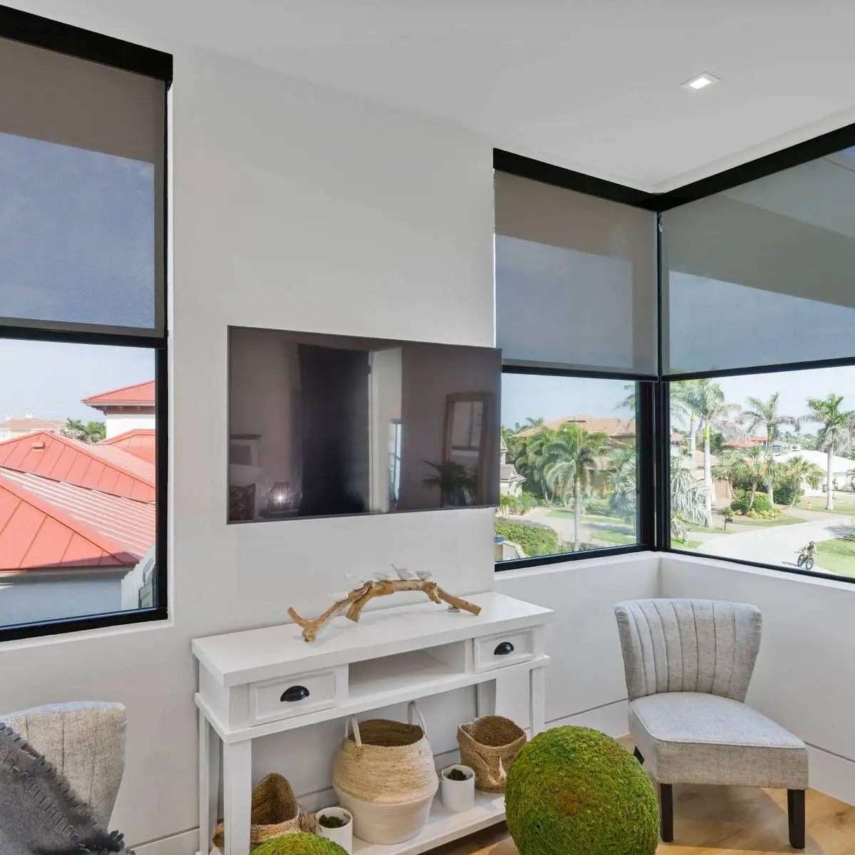 Roller Shades Home Theater Other Angle Half Open Ev Blinds Treatment Store 1200x1200px