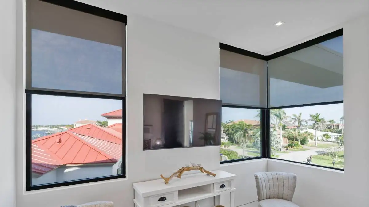 Roller Shades Home Theater Other Angle Half Open Ev Blinds Treatment Store 1200x675px Roller Shades Home Theater Other Angle Half Open Ev Blinds Treatment Store 1200x675px