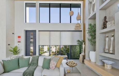 Roller Shades Living Room With Door Half Open Wide Angle Ev Blinds Treatment Store 1200x675px