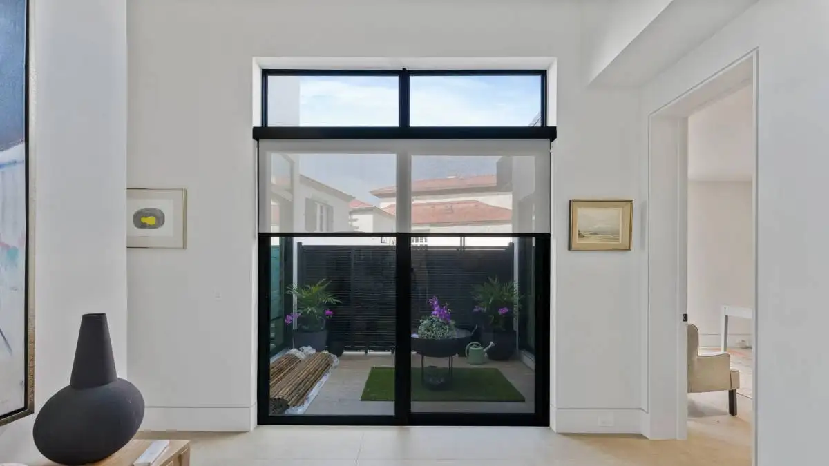 Roller Shades Patio Door Half Close Front View Ev Blinds Treatment Store 1200x675px Roller Shades Patio Door Half Close Front View Ev Blinds Treatment Store 1200x675px