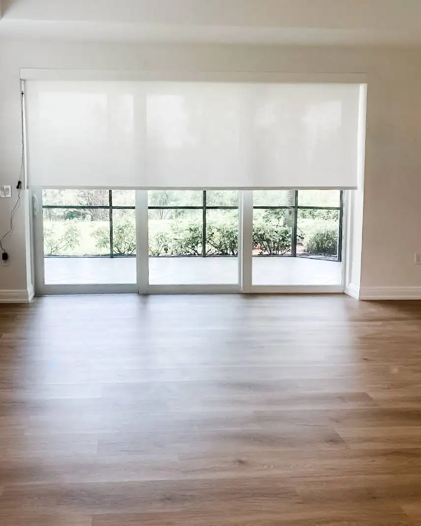 Roller Shades | Sliding Door | living room | Estero Roller Shades for Sliding Door in living room in Estero