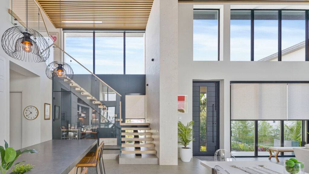 Roller Shades Stair View Ev Blinds Treatment Store 1200x675px
