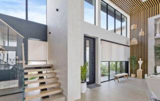 Roller Shades Stair View Other Angle 2 Ev Blinds Treatment Store 1200x675px