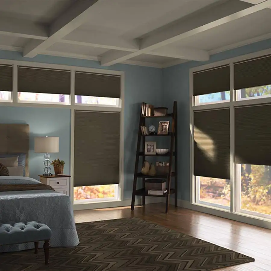Room darkening cellular- Custom Window Treatments by EV Blinds shades