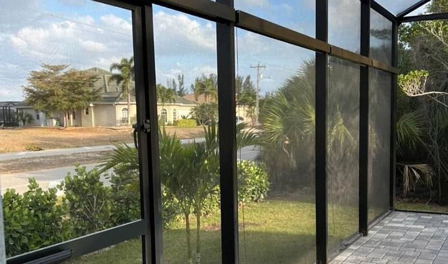 Solar shades for patio - Window Treatments SWFL - EV Blinds