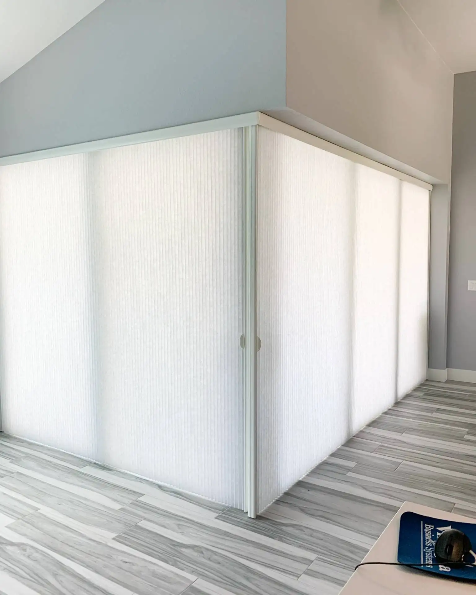 Cellular Shades for Sliding Door in dining room in Fort Myers