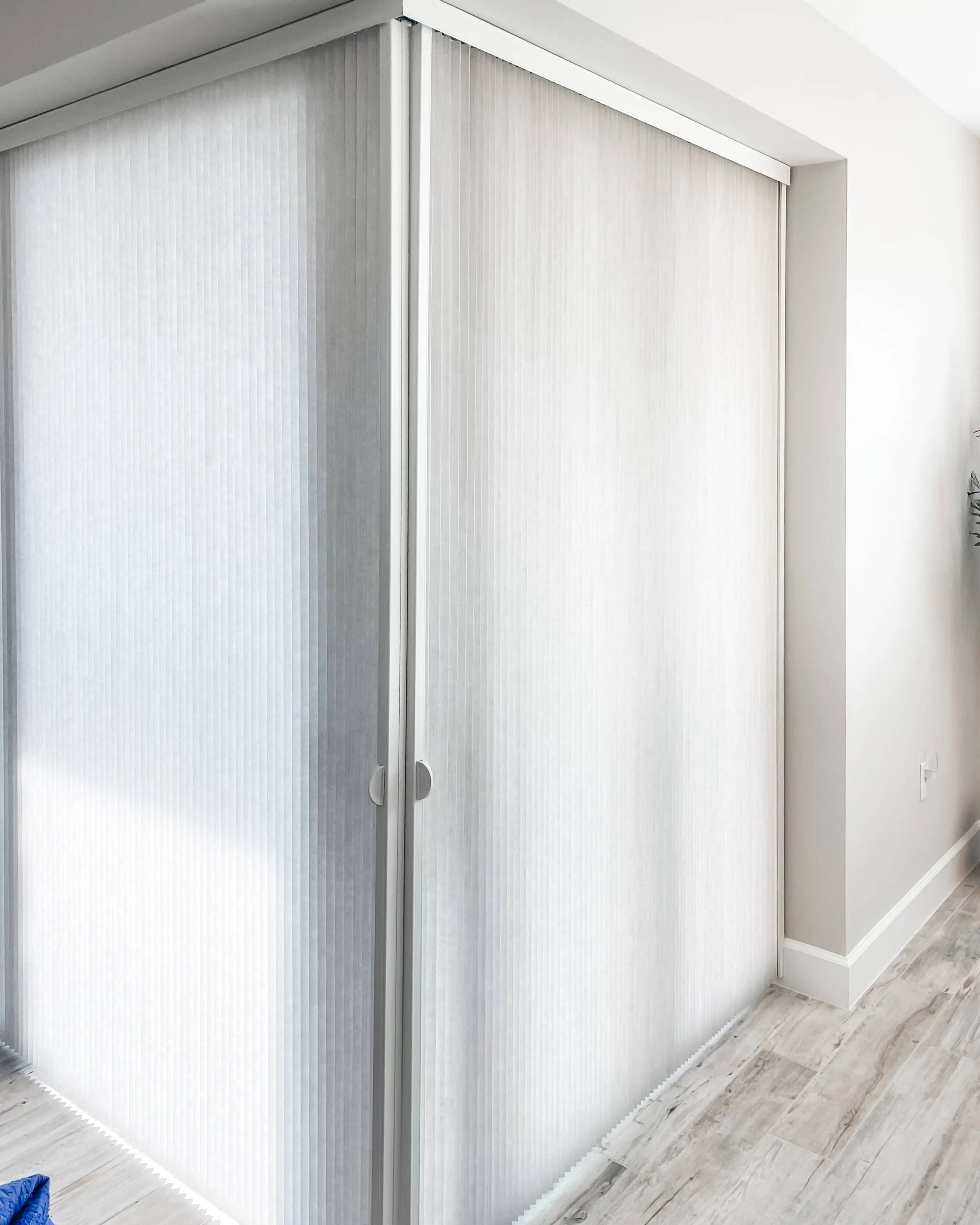 Cellular Shades for Sliding Door in dining room in Fort Myers